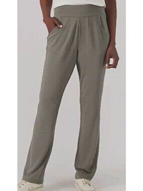 Belle by Kim Gravel Pants Size XXS Regular Luxe French Terry Dark Moss Green NEW